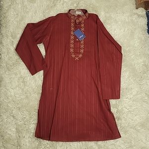 Red boys indian kurta top